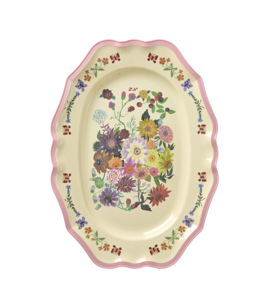 Rice Melamin Servis Tabağı (Oval) // Nathalie Lété