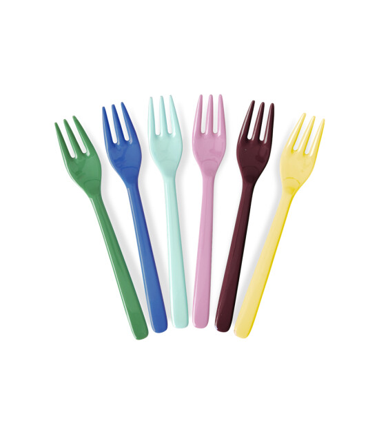 Rice Melamin Tatlı Çatal Set (6 Adet)