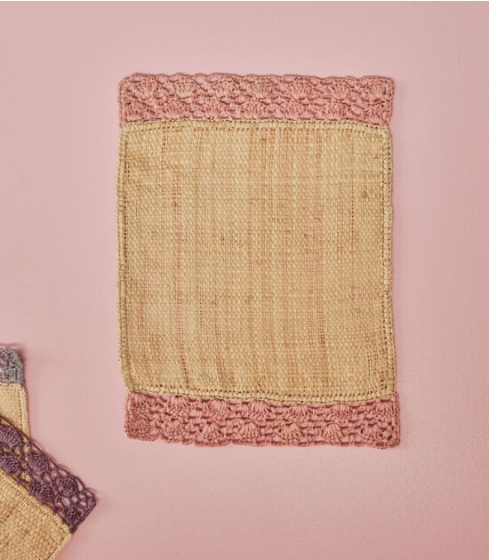Rice Rafya Amerikan Servis // Pink