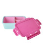 Rice Lunchbox 3 Bölmeli Yemek Kutusu // Pink - Mint