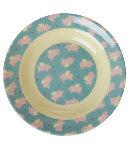 Rice Kids Melamin Çocuk Yemek Tabak // Flying Pig