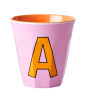 Rice Melamin Harf Bardak (M) // A - Pink
