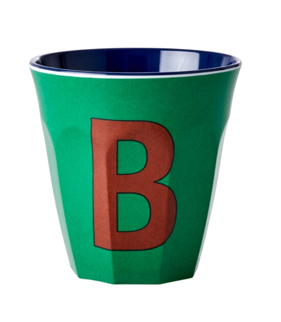 Rice Melamin Harf Bardak (M) // B - Forest Green