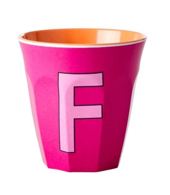 Rice Melamin Harf Bardak (M) // F - Fuchsia