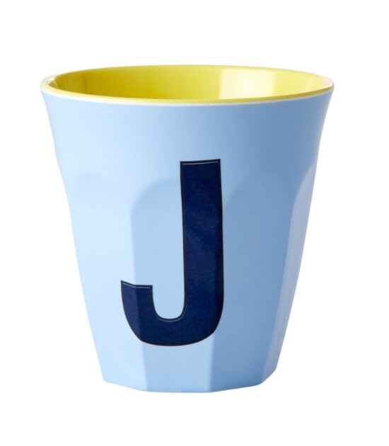 Rice Melamin Harf Bardak (M) // J - Soft Blue