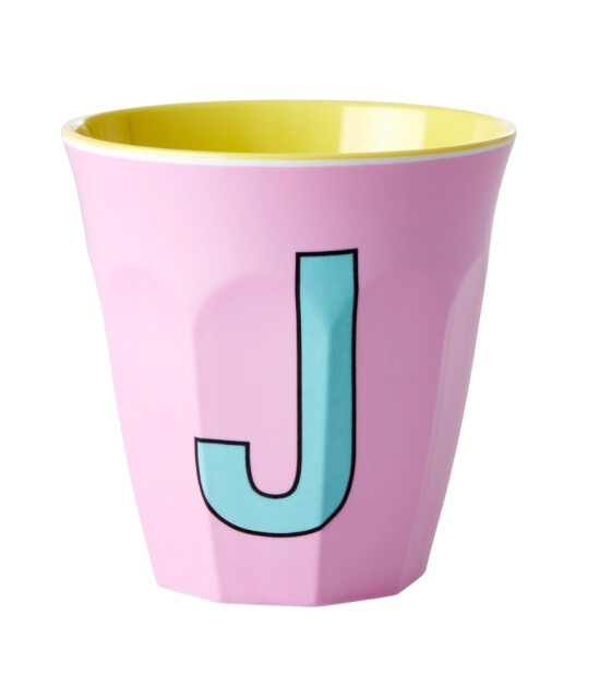 Rice Melamin Harf Bardak (M) // J - Pink