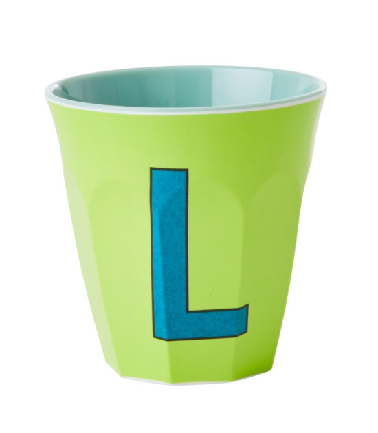 Rice Melamin Harf Bardak (M) // L - Lime Green