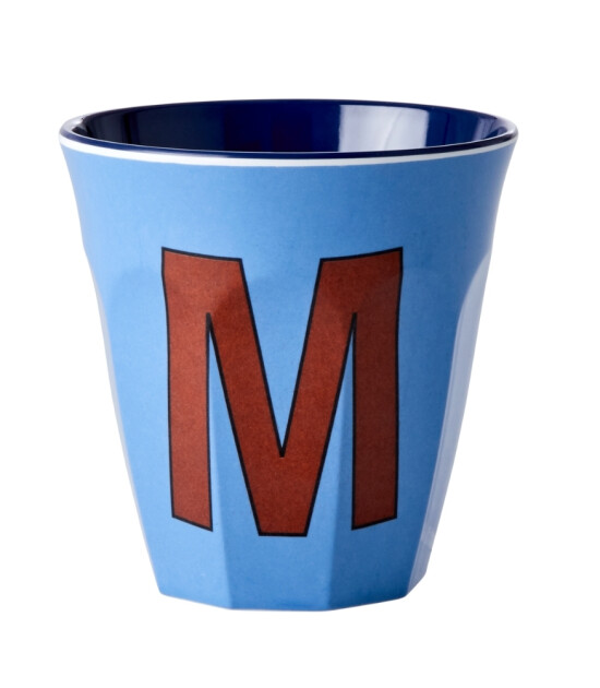 Rice Melamin Harf Bardak (M) // M - New Dusty Blue