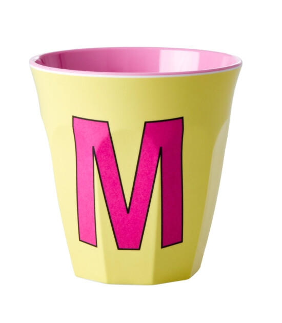 Rice Melamin Harf Bardak (M) // M - Yellow