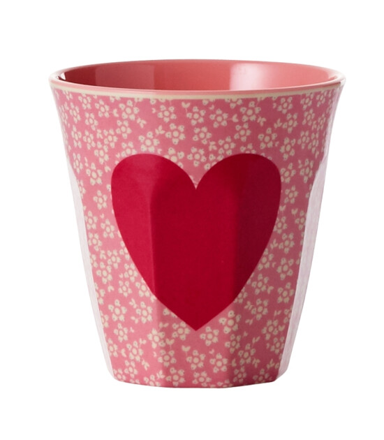 Rice Melamin Bardak (M) // Medium // Heart