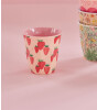 Rice Melamin Bardak - Medium // Strawberry
