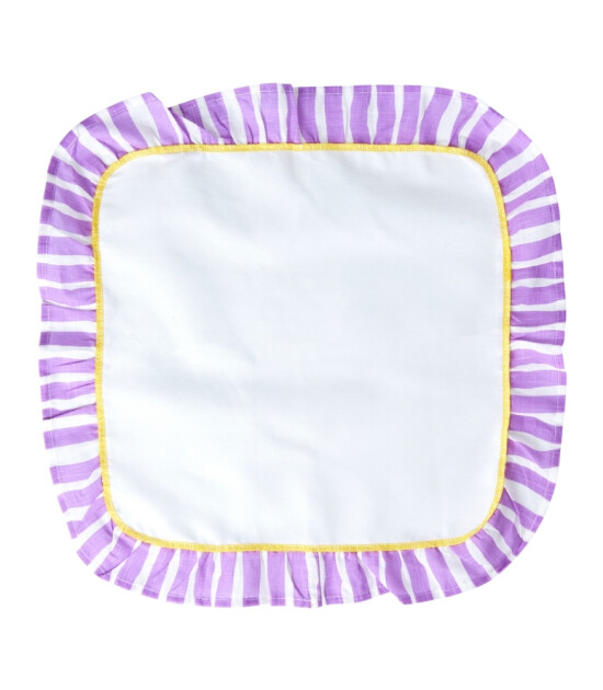 Rice Masa Örtüsü Çizgili Kenar (100*100 cm) // Lavander
