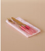 Rice Kumaş Peçete Set Çiçek Biyeli // Pink