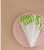Rice Kumaş Peçete Set Çizgili Kenar // Green
