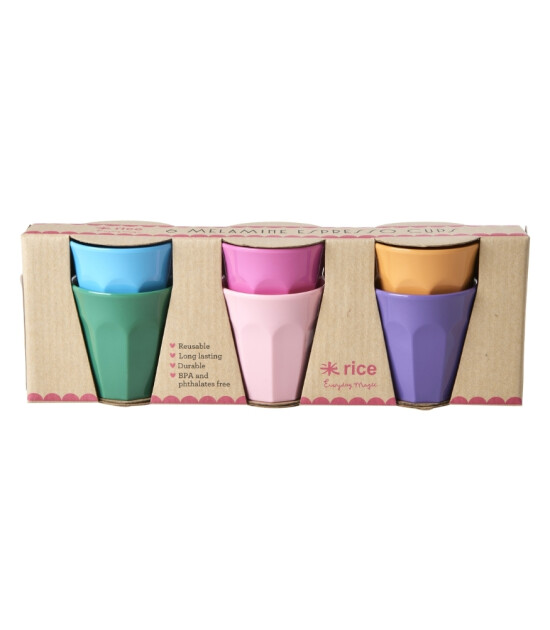 Rice Melamin Espresso Bardak Paket (80 ml) // La Joie de Vivre!