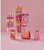 Rice Melamin Harf Bardak - Medium // H - Stripes
