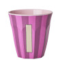 Rice Melamin Harf Bardak (M) // I - Stripe