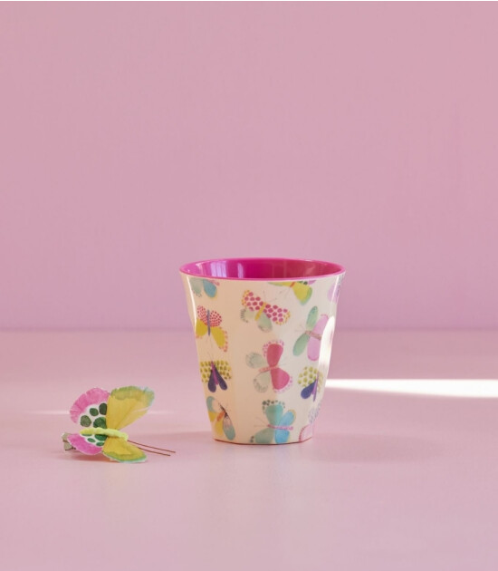 Rice Melamin Bardak (M) // Medium // Butterfly