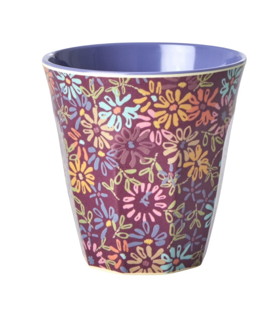 Rice Melamin Bardak - Medium // Wild Vintage Flower