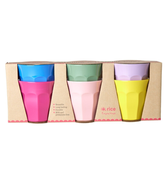 Rice Melamine Bardak Seti (M) // Colors