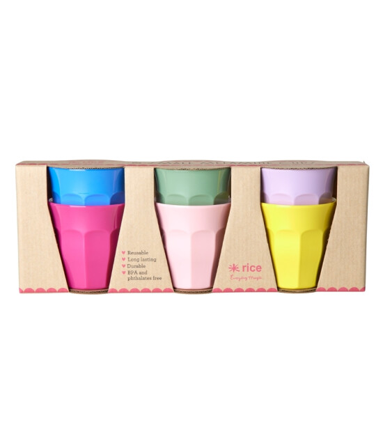 Rice Melamine Bardak Seti // Colors - Small (1 Adet)