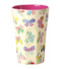 Rice Melamin Bardak - Tall // Butterfly