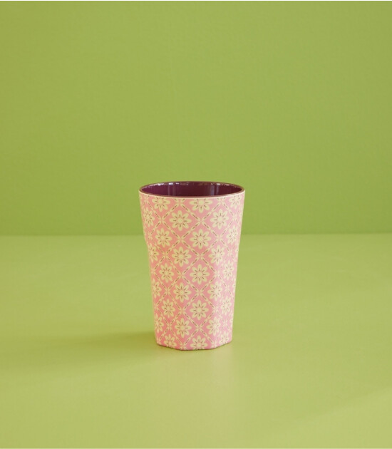Rice Melamin Bardak - Tall // Graphic Flower