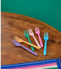 Rice Melamine Pasta Çatalı Seti // Colors ( 6 Adet)