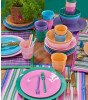 Rice Melamine Pasta Çatalı Seti // Colors ( 6 Adet)