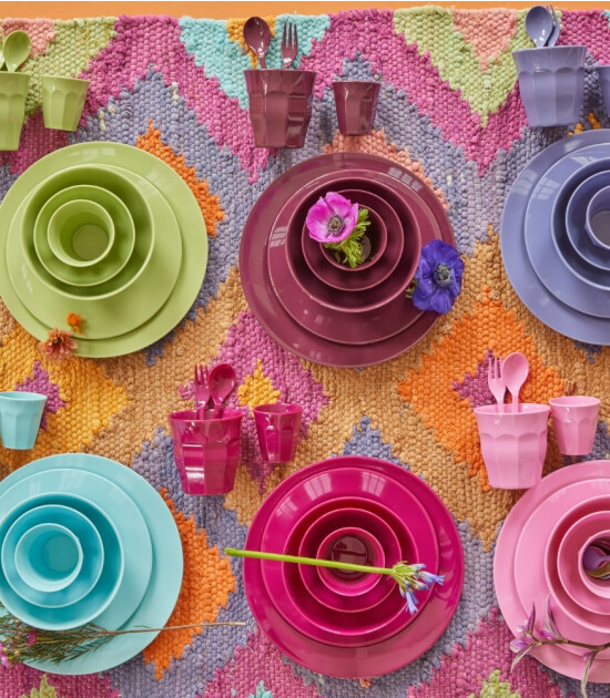 Rice Melamine Latte Kaşığı Seti // Colors (6 Adet)
