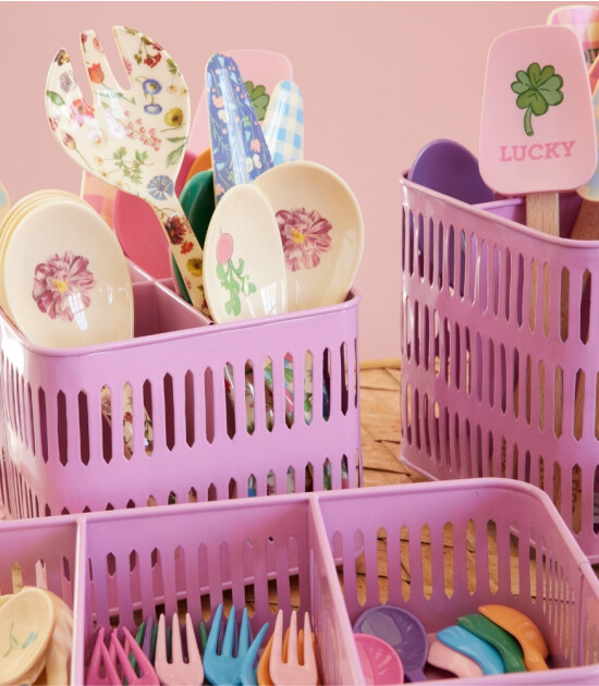 Rice Melamine Pasta Servis Kaşığı // Summer 3 Desen