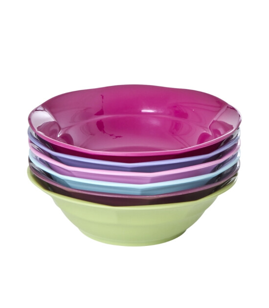 Rice Melamine Yemek Tabak Set // Colorsy (6 Adet)