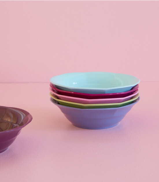 Rice Melamine Yemek Tabak Set // Colorsy (6 Adet)