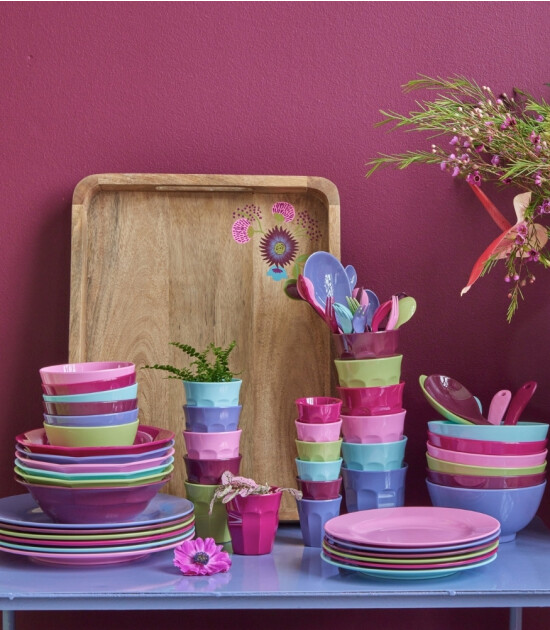 Rice Melamine Yemek Tabak Set // Colorsy (6 Adet)