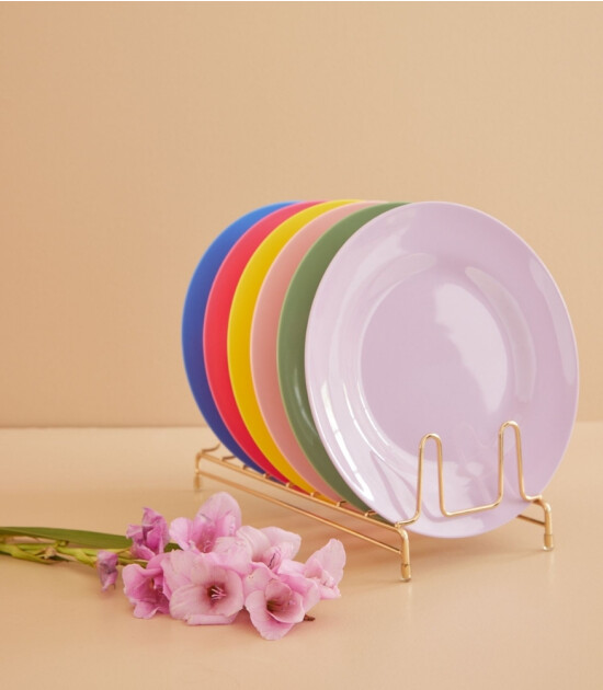 Rice Melamine Round Yemek Tabak // 6 Colors (1 Adet)