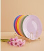 Rice Melamine Round Yemek Tabak // 6 Colors (1 Adet)