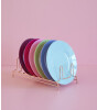 Rice Melamine Round Pasta Tabak // 6 Color (1 Adet)