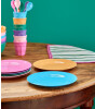 Rice Melamine Round Pasta Tabak // 6 Colors (1 Adet)