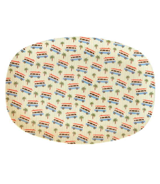 Rice Melamin Dikdörtgen Tepsi Tabak // Cars