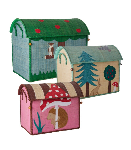 Rice Rafya Oyuncak Sepet Set // Happy Forest