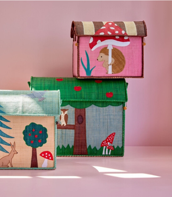 Rice Rafya Oyuncak Sepet Set // Happy Forest