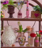 Rice Seramik Lips Vazo (XS) // Brown - Fuchsia