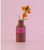 Rice Seramik Lips Vazo (XS) // Brown - Fuchsia
