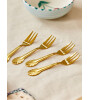 Rice Paslanmaz Çelik Çatal Set // Gold (4 Adet)