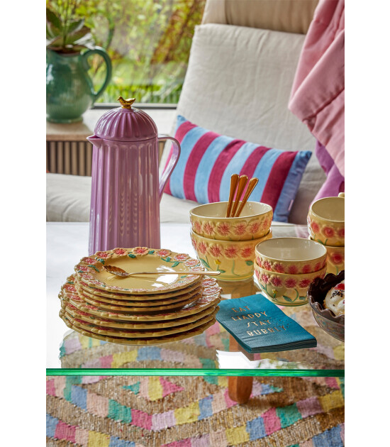 Rice Paslanmaz Çelik Latte Kaşığı Set // Gold (4 Adet)