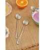 Rice Paslanmaz Çelik Latte Kaşığı Set // Silver (4 Adet)