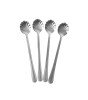 Rice Paslanmaz Çelik Latte Kaşığı Set // Silver (4 Adet)