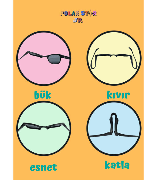 ro-sham-bo Round &Ccedil;ocuk G&uuml;neş G&ouml;zl&uuml;ğ&uuml; // Starlite - Aynalı Mor Lens