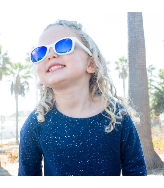 ro-sham-bo Wayfarer &Ccedil;ocuk G&uuml;neş G&ouml;zl&uuml;ğ&uuml; // Ice - Aynalı Mavi Lens