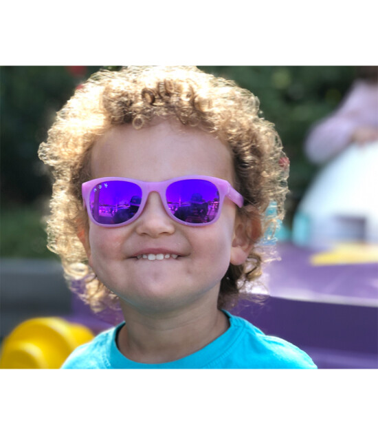 ro-sham-bo Çocuk - Toddler Güneş Gözlüğü (2-4 Yaş) // Punky - Aynalı Mor Lens - KB